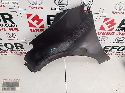 TOYOTA YARİS ORJİNAL ÇIKMA SOL ÖN ÇAMURLUK 20-