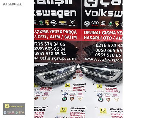 AUDİ A3 2017-2023 MATRİX SAĞ SOL FAR ÇIKMA SÖKME YEDEK PARÇA