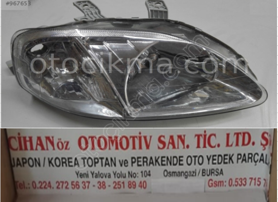 HONDA CIVIC MOTORLU FAR SAĞ SOL -1998 2001-