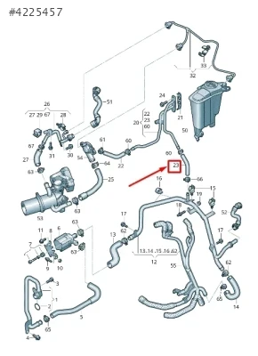 04L122157J ORJİNAL  SU HORTUMU