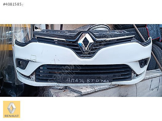 RENAULT CLİO 4 ÇIKMA ORJİNAL DOLU BEYAZ ÖN TAMPON VE DİGERLERİ