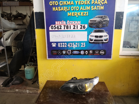 Bmw e60 sol ön far dolu