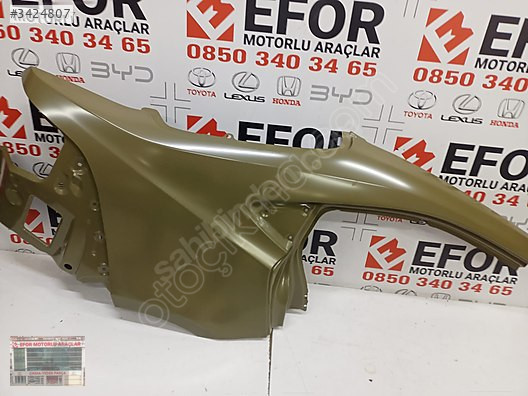TOYOTA COROLLA ORJİNA SIFIR SAĞ ARKA ÇAMURLUK 19-24
