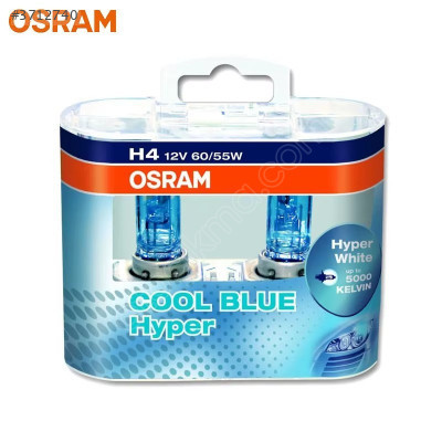 VW AUDI SEAT SKODA 75-15 AMPÜL H4 5000K COOL BLUE HYPER N0177632