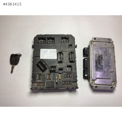 Peugeot 206 Motor Beyni Komple Seti 0261208101 9648482980 ME7.4.4