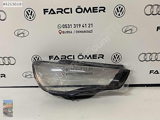 AUDİ A3 ÖN SAĞ FAR CAMI SIFIR