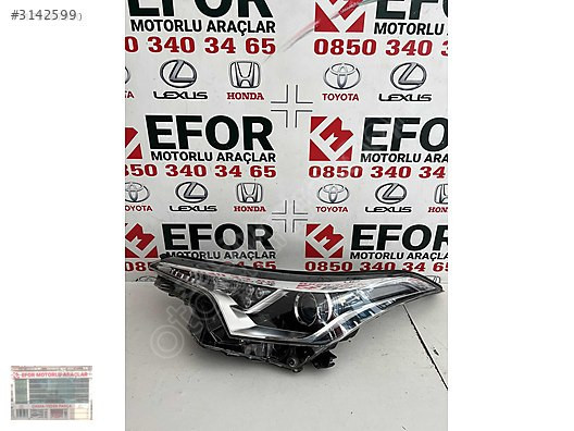 TOYOTA CHR SAĞ FAR ÇIKMA ORJİNAL YEDEK PARÇA 16-19 MODEL
