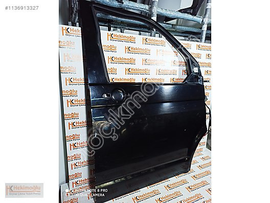 VW Transporter T5 için Siyah Boyalı Sağ Ön Kapı - Boş
