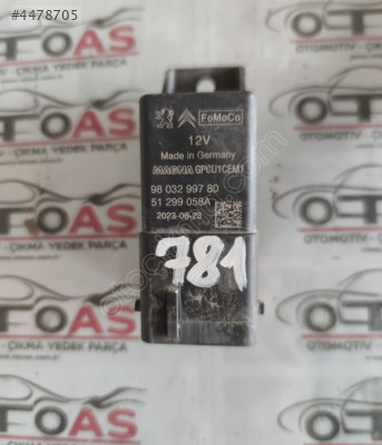 2023 CİTROEN JUMPER KIZDIRMA RÖLESİ9803299780