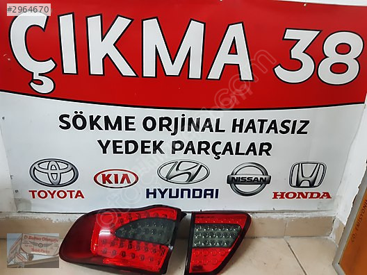 Toyota Corolla 2007-2013 Sağ İç Ledli Stop