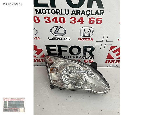 TOYOTA COROLLA HB SAĞ FAR ÇIKMA ORJİNAL YEDEK PARÇA 04-07