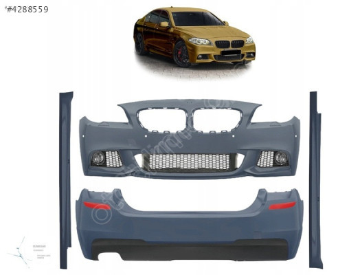 BMW 5 KASA F10 TAMPON ÖN ARKA FULL SET M TECH