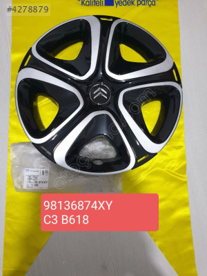 Citroen c3 jant kapağı 16 jant sıfır orjinal 98136874xy
