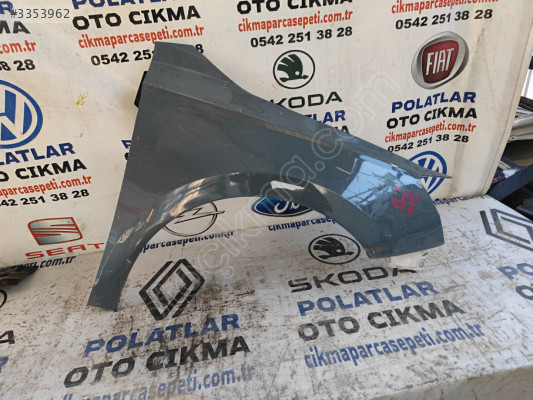Skoda Fabia ön sağ çamurluk orijinal beyaz hasarsız 15-18