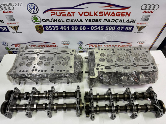 PORSCHE 3.0TDİ V6 ÇIKMA SİLİNDİR KAPAĞI EKSANTRİK MİLLERİ CRC