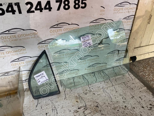 TOYOTA COROLLA SAĞ ARKA KAPI KELEBEK CAMI 93-98