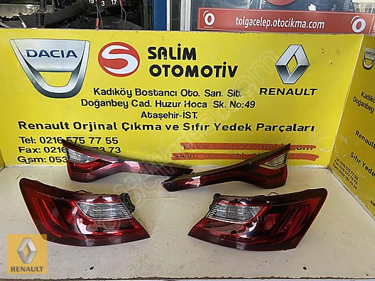 RENAULT MEGAN 4 ÇIKMA ORJİNAL SAĞ SOL STOP SET VE DİĞER PARÇALAR