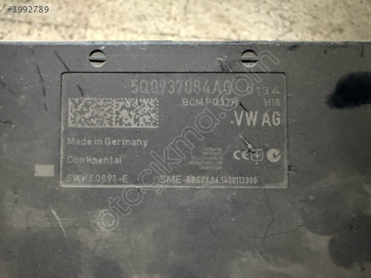 VW GOLF 7 LEON AUDİ A3 BCM KONFOR BEYNİ 5Q0937084AG ORJ ÇIKMA