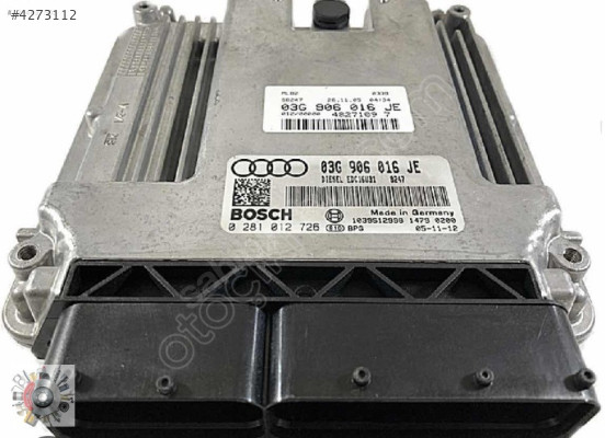 0281012726 03G906016JE AUDİ A4 2.0 TDİ MOTOR BEYNİ