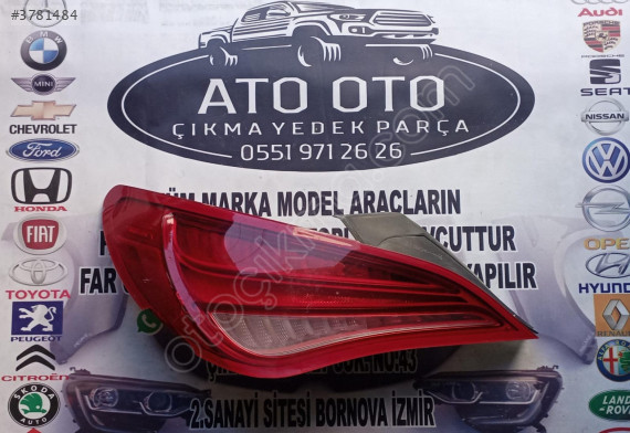Mercedes Cla W117 Sol Stop Makyajsız Ledli 13-18  çıkma orjinal