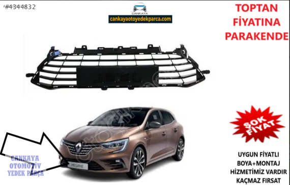 RENAULT MEGANE 4 ÖN TAMPON ALT IZGARA 2021 SIFIR 622543808R