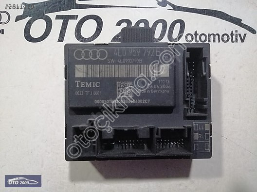 4L0959792B AUDİ Q7 2007-2009 KAPI KONTROL MODÜLÜ
