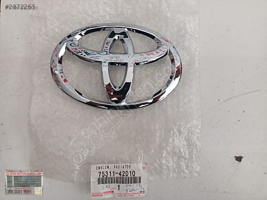 TOYOTA RAV-4 ÖN PANJUR AMBLEMİ ORJİNAL 06-12 OEM:75311-42010