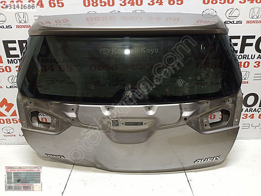 TOYOTA AURİS CAMLI BAGAJ KAPAĞI ÇIKMA ORİJİNAL 2013-2018