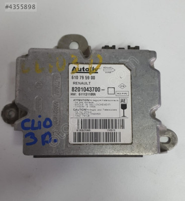 renault clio 3 2010 çıkma orjinal airbag beyni (son fiyat)