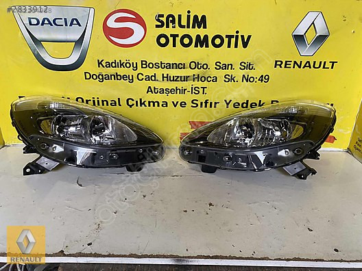 2008-2009 Renault Clio 3 Siyah Sıfır Sağ-Sol Farlar