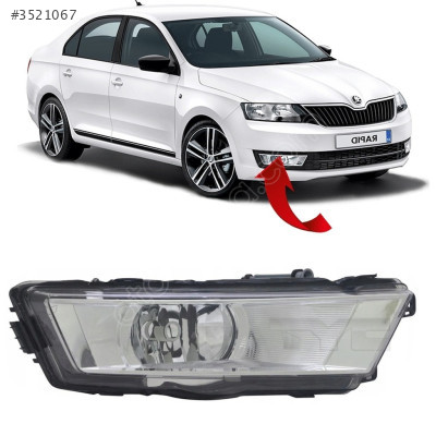 5JA941702 SKODA RAPİD 2013 SİS FARI SAĞ BEYAZ .