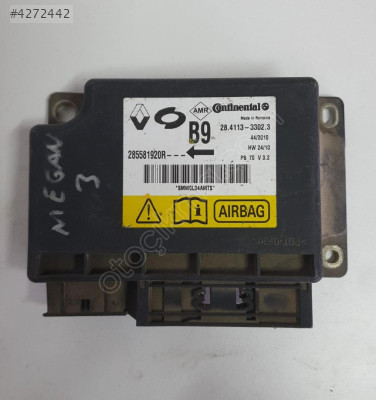 renault megane 3 çıkma orjinal airbag beyni (son fiyat)