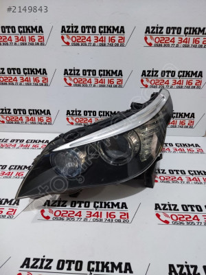 E60 ÇİFT BEYİNLİ SOL FAR ORJİNAL ÇIKMA