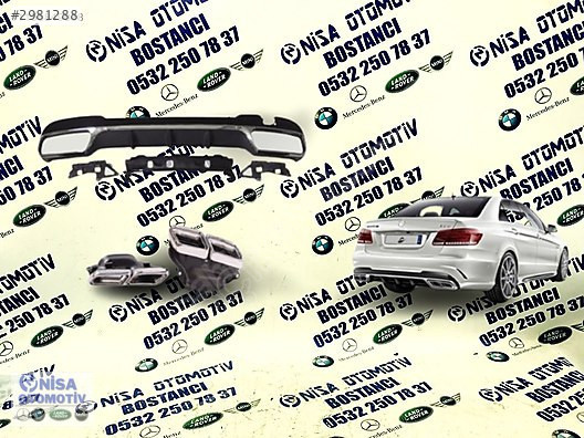 MERCEDES E SERİSİ W212 C63 KASA DIFÜZÖR &amp; EGZOZ SETİ SIFIR