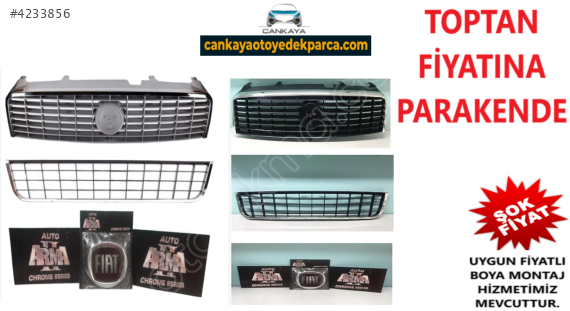 FİAT LİNEA ESKİ KASA GRİ VEYA SİYAH KROMLU FUL ÖN PANJUR SET