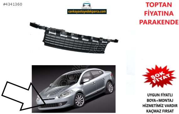 RENAULT FLUENCE 2009ÖN TAMPON ORTA IZGARASI SIFIR  622540015R