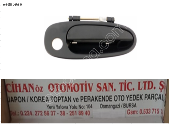 TOYOTA COROLLA KAPI KOL ÖN DIŞ SAĞ-SOL AE101 93-98.