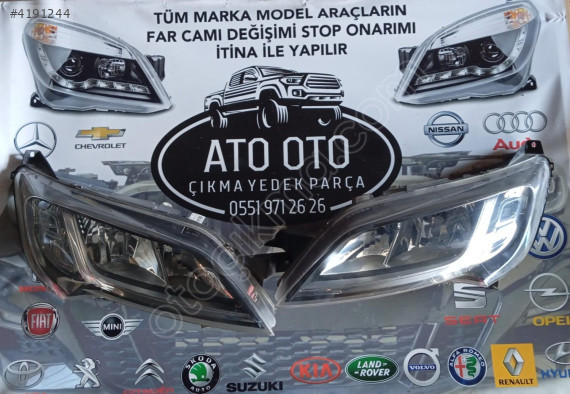 FİAT DUCATO ORJİNAL ÇIKMA SAĞ SOL FAR LEDSİZ D