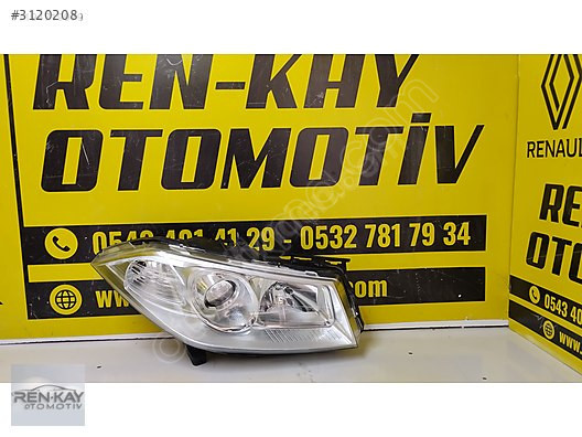 RENAULT MEGAN 2 SAĞ FAR MERCEKLİ KROM SIFIR RENKAY OTO KOCAELİ