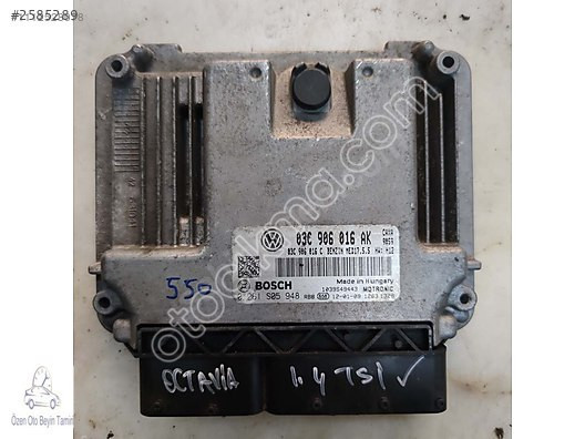 Skoda Octavia Motor Beyni 03C906016AK - 0261S05948 - MED17.5