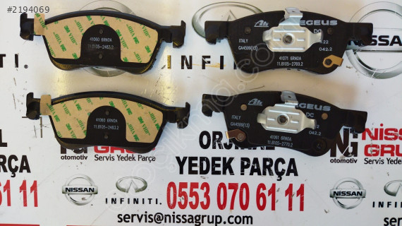 NİSSAN X-TRAİL ÖN FREN BALATA OEM SIFIR T33 2022-