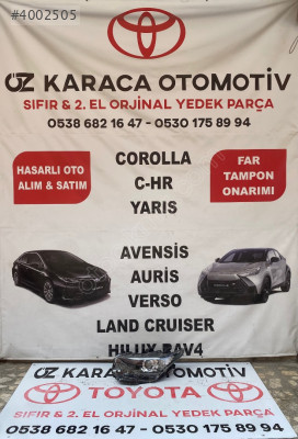 2016-2018 TOYOTA AURİS ÇIKMA ORJİNAL SOL ÖN FAR