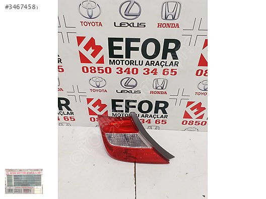 HONDA CIVIC ORJİNAL ÇIKMA SOL DIŞ STOP 12-15 FB7