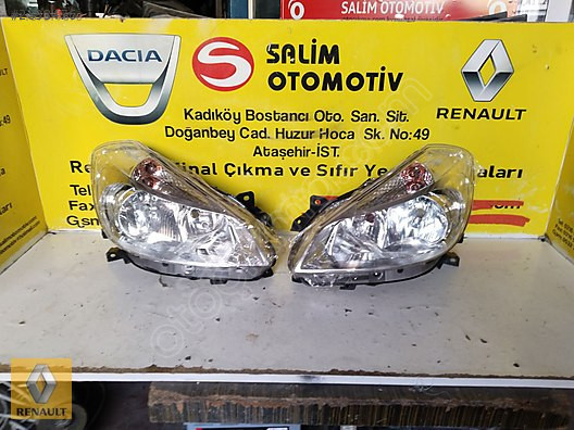 Renault Clio 3 Sıfır Çıkma Gri İç Far ve Diğer Parçalar