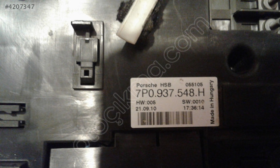 PORSCHE CAYENNE SIGORTA TABLASI 7P0937548H