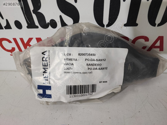 DACİA SANDERO SAĞ ARKA TAMPON BRAKETİ SIFIR 8200735450