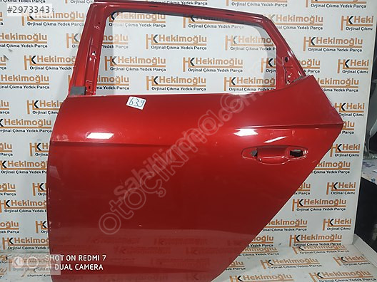SEAT LEON KAPI SOL ARKA BOYASIZ KIRMIZI 2013 SONRASI