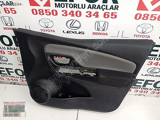 TOYOTA YARİS SAĞ ÖN KAPI DÖŞEMESİ ÇIKMA ORJİNAL 2012-2017