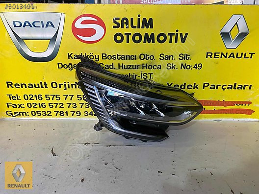 RENAULT MEGAN 4 2023 İCON ÇIKMA ORJINAL SAĞ FAR VE DİĞER PARÇALA