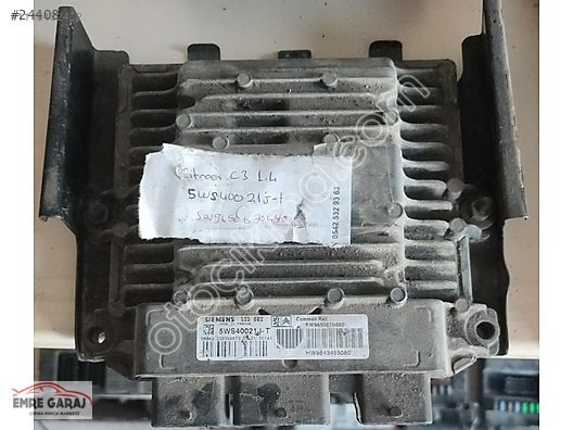 Citroen C3 Motor Beyni - Orijinal 5ws421j1 Kodlu 9650670480